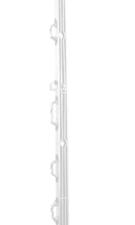 Zaunpfahl turbomax smart weiß 145 cm, 5 Stück