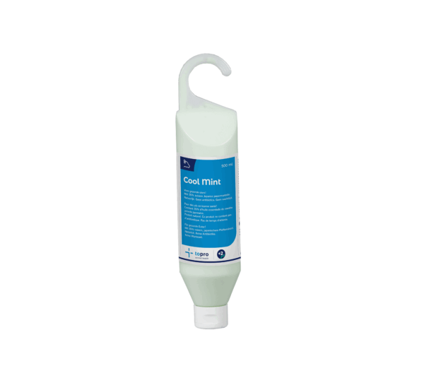 Natürliche Eutercreme Topro Cool Mint Green mit 35 % japanischem Minzöl – zur Pflege und Entspannung bei Kühen.