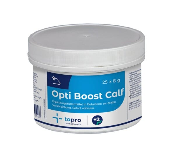 Topro Opti Boost Calf Bolus für Kälber – Ergänzungsfuttermittel mit Vitaminen, Mineralstoffen und Chelaten für eine gesunde Entwicklung