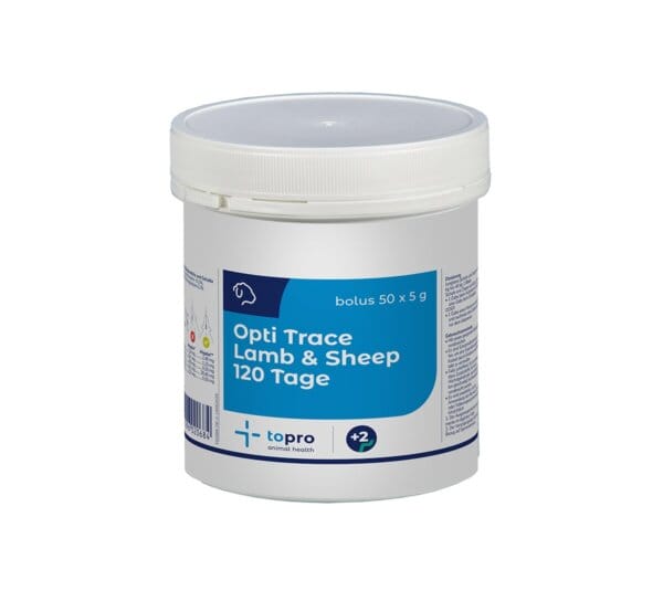 Topro Opti Trace Lamb & Sheep Bolus 120 Tage – Bolus für Schafe und Ziegen mit kontinuierlicher Freisetzung von Spurenelementen (Kobalt, Jod, Selen, Mangan, Zink) für optimales Wachstum und Widerstandsfähigkeit.