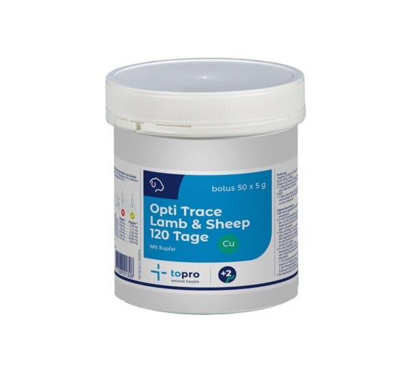 Topro Opti Trace Lamb & Sheep Cu Bolus mit Kupfer – Langzeitversorgung für Schafe und Lämmer mit Jod, Kobalt, Zink, Selen und Mangan zur Unterstützung von Fruchtbarkeit und Gesundheit.