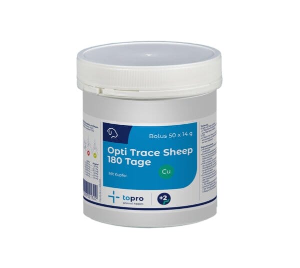 Topro Opti Trace Lamb & Sheep Cu Bolus mit Kupfer für Schafe und Lämmer – 4 Monate Versorgung mit lebenswichtigen Spurenelementen wie Jod, Zink, Selen, Kobalt und Mangan zur Unterstützung von Fruchtbarkeit und Gesundheit.