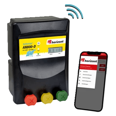 12 V / 230 V WiFi-Weidezaungerät turbomax AN800-D