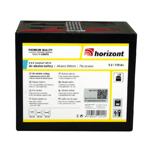 9 V Alkaline-Batterie, turbomax AB170 (9 V / 170 Ah)