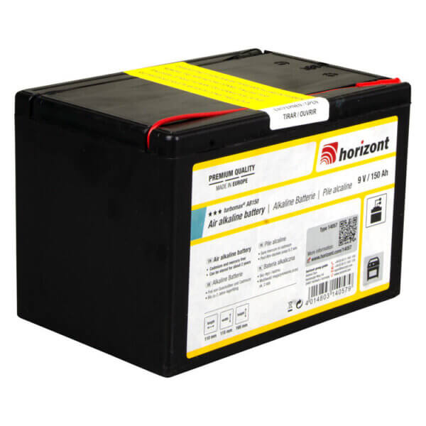 9 V Alkaline-Batterie, turbomax AB150 (9 V / 150 Ah)
