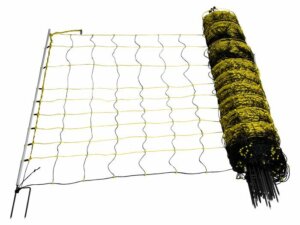 Schafnetz horinetz, 120 cm hoch, 50 m lang, Doppelspitze, elektrifizierbar