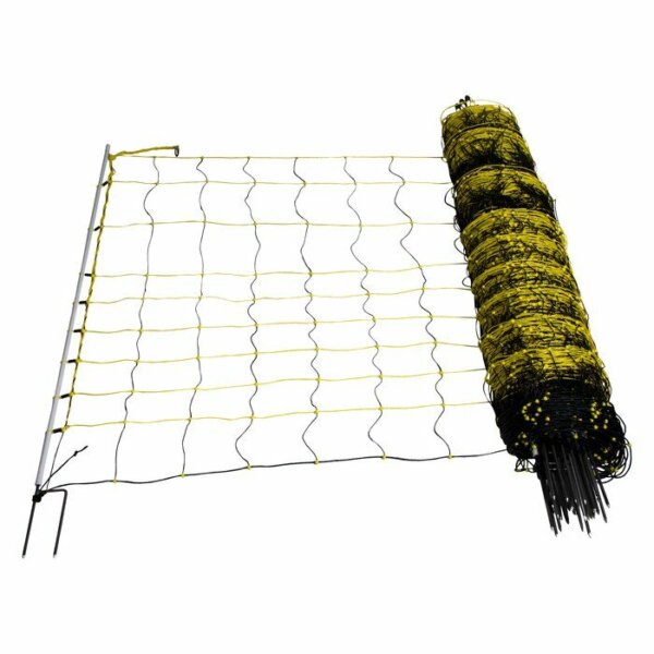 Schafnetz horinetz, 120 cm hoch, 50 m lang, Doppelspitze, elektrifizierbar