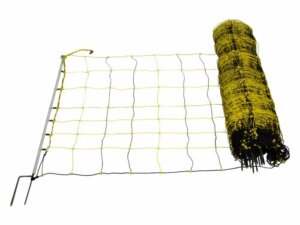 Vertikal-Netz, 90 cm hoch, 50 m lang, Doppelspitze, elektrifizierbar