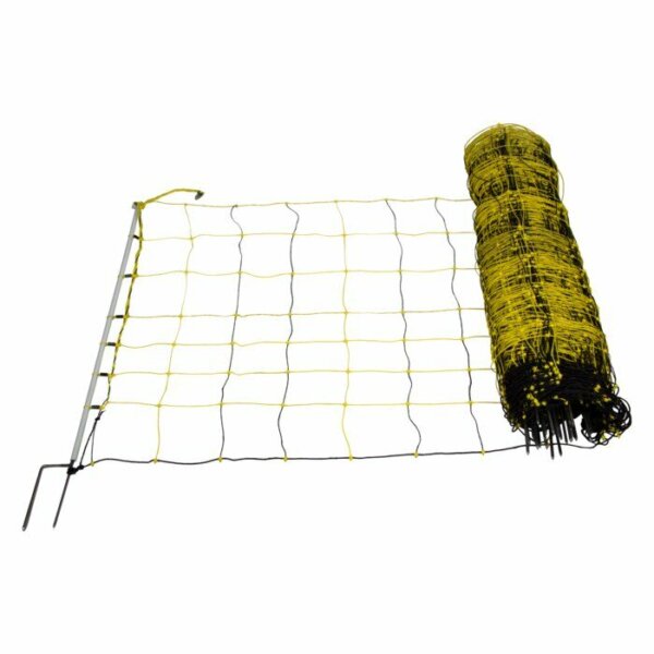 Vertikal-Netz, 90 cm hoch, 50 m lang, Doppelspitze, elektrifizierbar