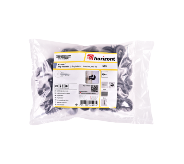 Ringisolator TRAPPER IS-S, bis 4 mm, 50 Stück (Beutel)