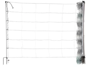 Schafnetz turbomax high energy braided plus earth mit Erdungsleiter, 120 cm hoch, 50 m lang, Doppelspitze, elektrifizierbar