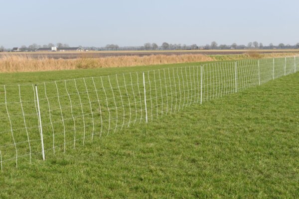 Schafnetz turbomax high energy braided plus earth mit Erdungsleiter, 120 cm hoch, 50 m lang, Doppelspitze, elektrifizierbar