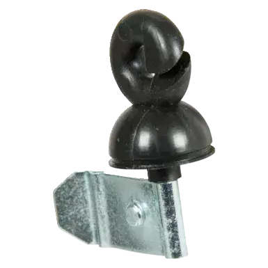 Ersatz-/ Zusatzisolator farmer clip, für Rund- / Ovalstahpfähle mit ø 8 mm, 25 Stück (Beutel)