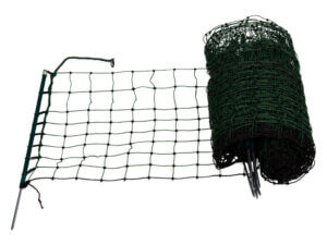 Kleintiernetz, 50 cm hoch, 25 m lang, Einzelspitze, elektrifizierbar