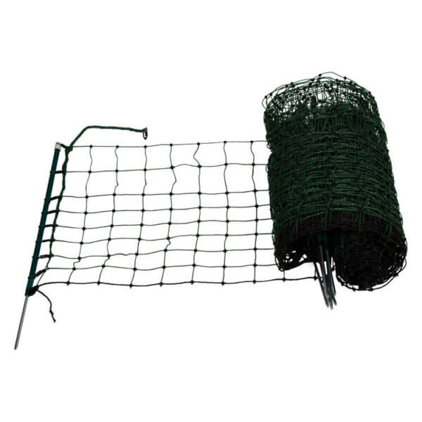 Kleintiernetz, 50 cm hoch, 25 m lang, Einzelspitze, elektrifizierbar