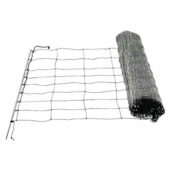 Schafnetz turbomax extra, 90 cm hoch, 50 m lang, Einzelspitze, elektrifizierbar
