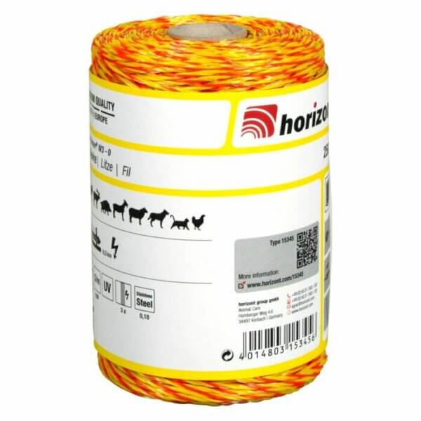 Weidezaunlitze farmer W3-O, 250 m, 3 x 0,18 mm