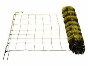 Schafnetz horinetz, 90 cm hoch, 50 m lang, Doppelspitze, elektrifizierbar