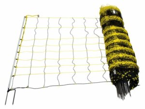 Schafnetz horinetz, 105 cm hoch, 50 m lang, Doppelspitze, elektrifizierbar