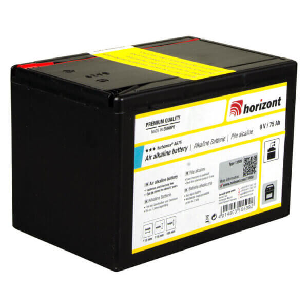 9 V Alkaline-Batterie, turbomax AB75 (9 V / 75 Ah)