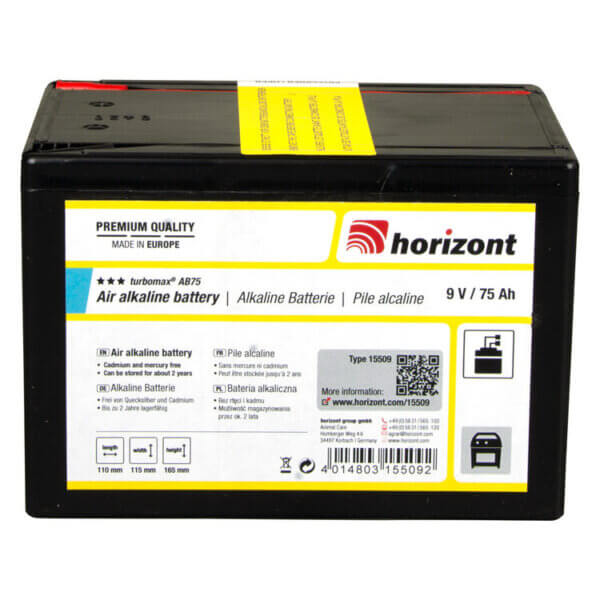 9 V Alkaline-Batterie, turbomax AB75 (9 V / 75 Ah)