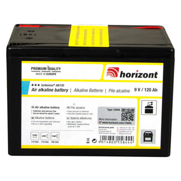 9 V Alkaline-Batterie turbomax AB120 (9 V / 120 Ah)
