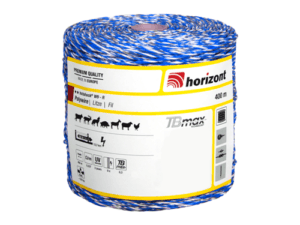 Weidezaunlitze hotshock W9-R blau/weiß, 400 m, 9 Leiter Ø 0,30 mm