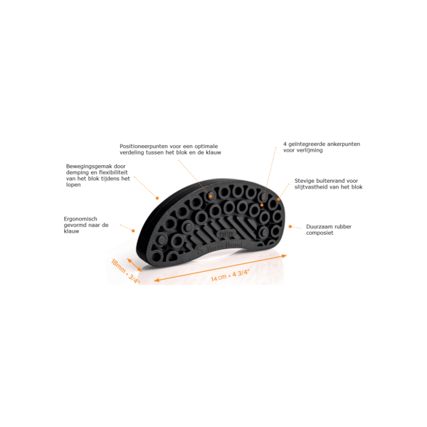 Bovi-Bond Klauenblock Gummi L (14 cm x 1,8 cm)