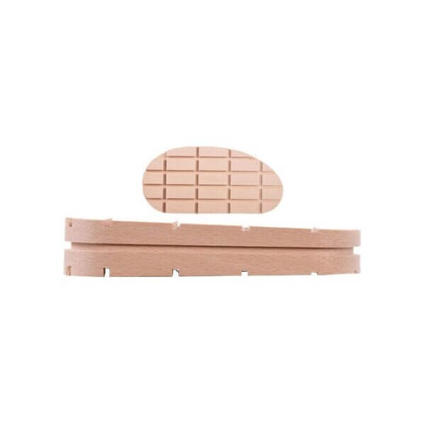 Klauenblock Buche schräg (11,2 cm x 2,1-1,4 cm)