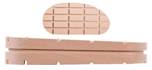 Klauenblock Buche schräg (11,2 cm x 2,1-1,4 cm)