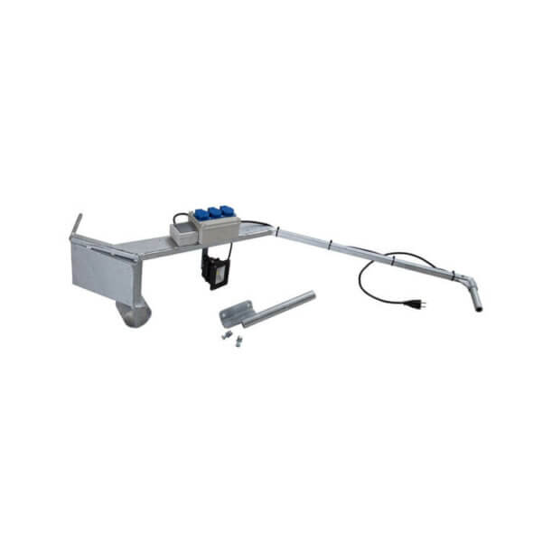 Werkzeugträger mit Steckdosen und LED-Lampe für DHC Klauenpflegestand (35/36/37)