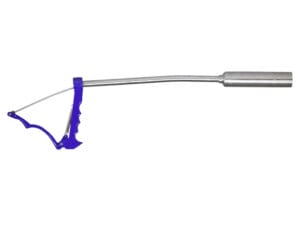 Topro Bolus-Applikator mit Griff und Edelstahlklemme für die sichere Verabreichung von Mineralboli bei Rindern – Geeignet für große und kleine Bolussen