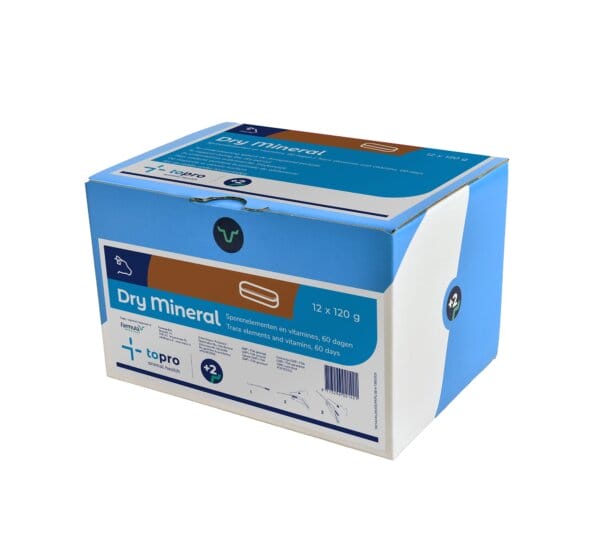 Topro Dry Mineral Bolus – Mineral- und Vitamingabe für trockenstehende Kühe zur Unterstützung von Kalbung und Fruchtbarkeit.