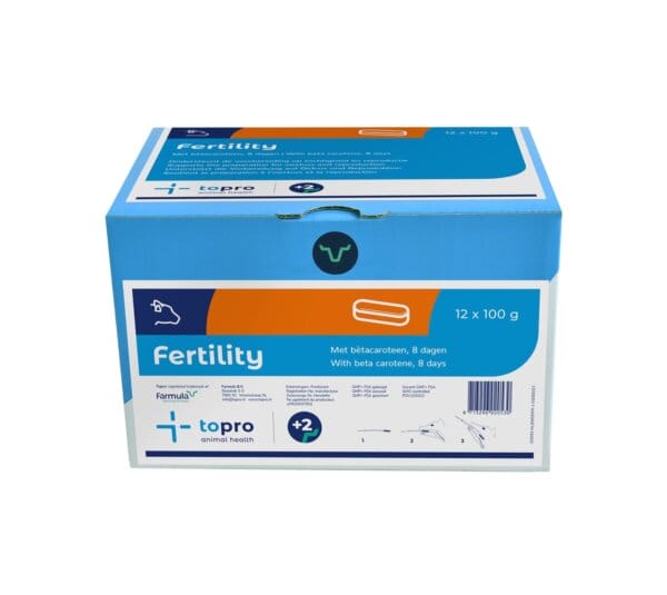 Topro Fertility Bolus für Rinder – Diätergänzungsfuttermittel zur Unterstützung der Fruchtbarkeit und Brunst, mit Beta-Carotin, Vitaminen, Spurenelementen und Pflanzenextrakten für eine konstante Freisetzung über 8 Tage.
