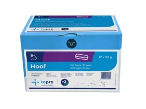 Topro Hoof Bolus für Rinder – Mineraldiätfuttermittel zur Unterstützung der Klauen- und Hautgesundheit, mit Zink, Vitamin E und Biotin für eine verbesserte Keratinbildung und Klauenqualität über 8 Wochen.