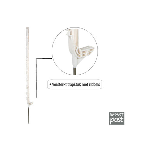 Zaunpfahl turbomax smart weiß 115 cm, 5 Stück