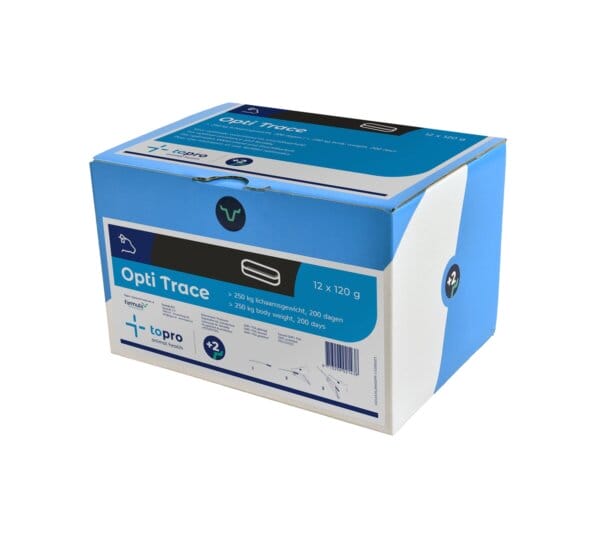Topro Opti Trace Bolus für Jung- und Milchkühe ab 250 kg – Mineraldiätfuttermittel mit Spurenelementen (Jod, Kobalt, Kupfer, Zink, Selen) zur Unterstützung von Immunsystem, Fruchtbarkeit und Wachstum über 6 Monate.