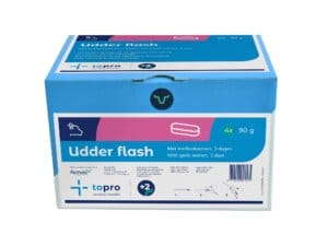 Topro Udder Flash Bolus – Ergänzungsfuttermittel mit natürlichen Pflanzenextrakten aus Knoblauch zur Unterstützung der Gesundheit von Milchkühen und Reduzierung der Zellzahl, mit einer Wirkungsdauer von 3 Tagen.