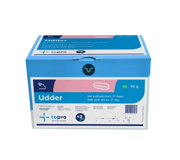 Topro Udder Bolus für Rinder – Ergänzungsfuttermittel mit natürlichen Pflanzenextrakten aus Knoblauch zur Unterstützung der allgemeinen Gesundheit.