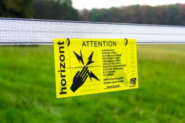 Warnschild einseitig, 4 Stück