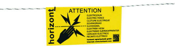 Warnschild einseitig, 4 Stück