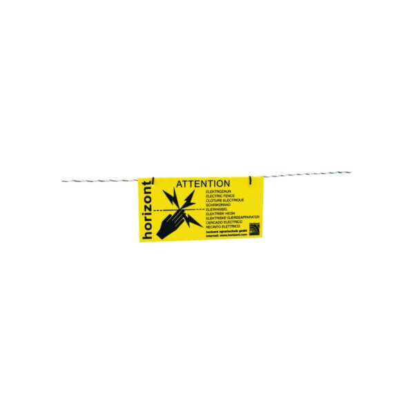 Warnschild einseitig, 4 Stück