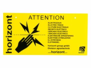 Warnschild einseitig, 4 Stück